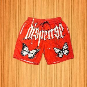 Romwe Men's Red and White Swim-briefs-shorts